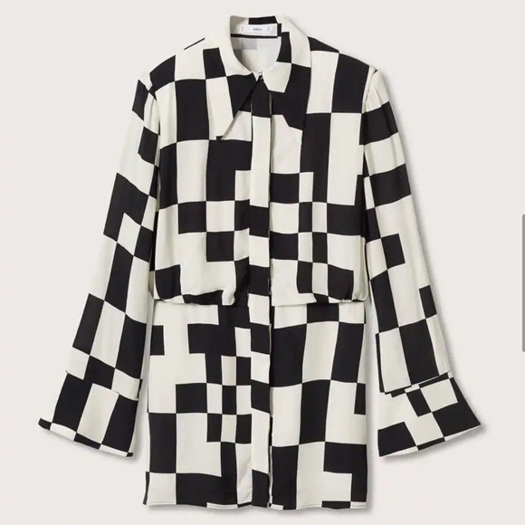 MNG Mango Checkered Dress - Picture 4 of 4